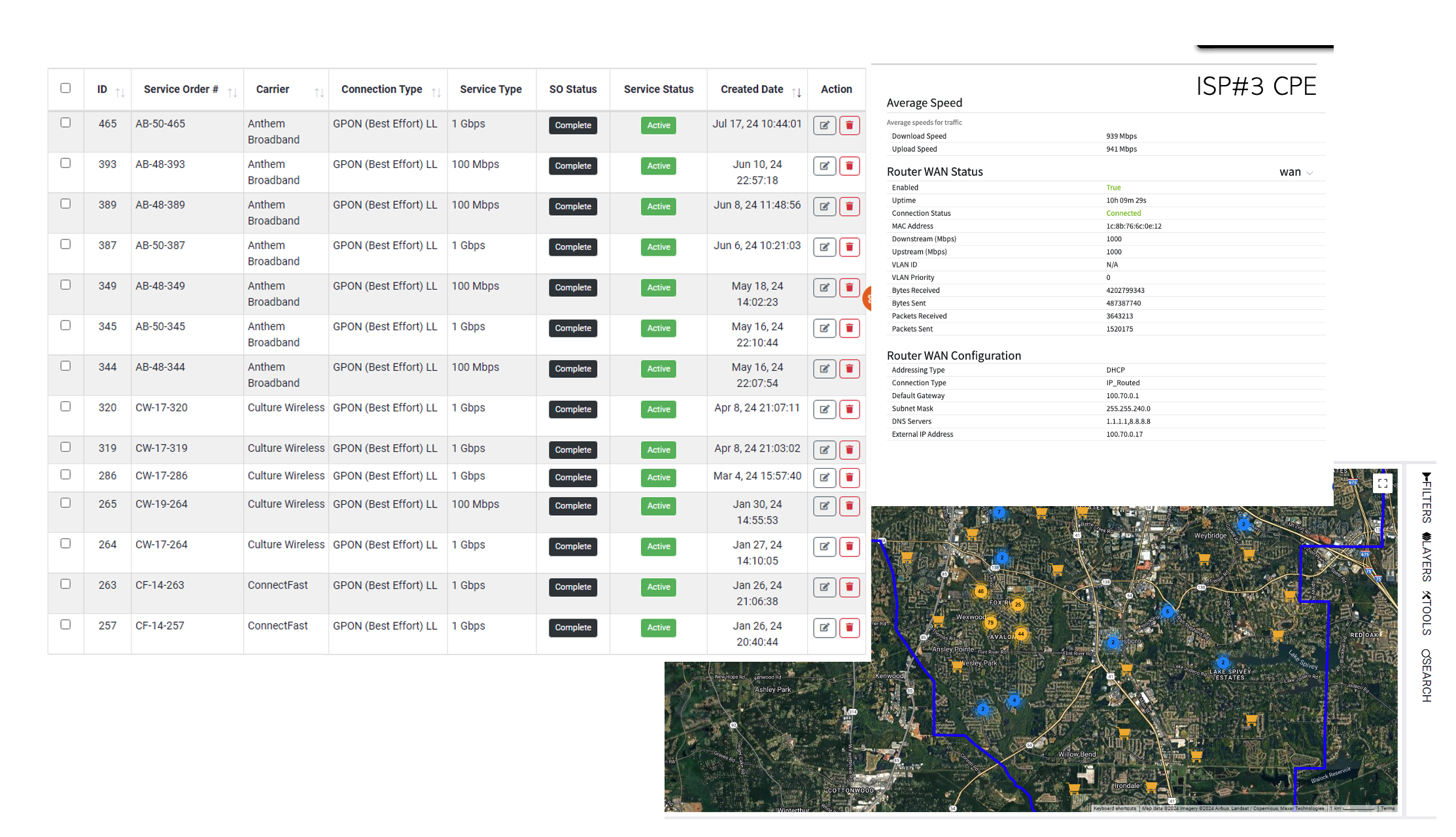 areas covered by eCommunity™ Fiber in Clayton County, GA